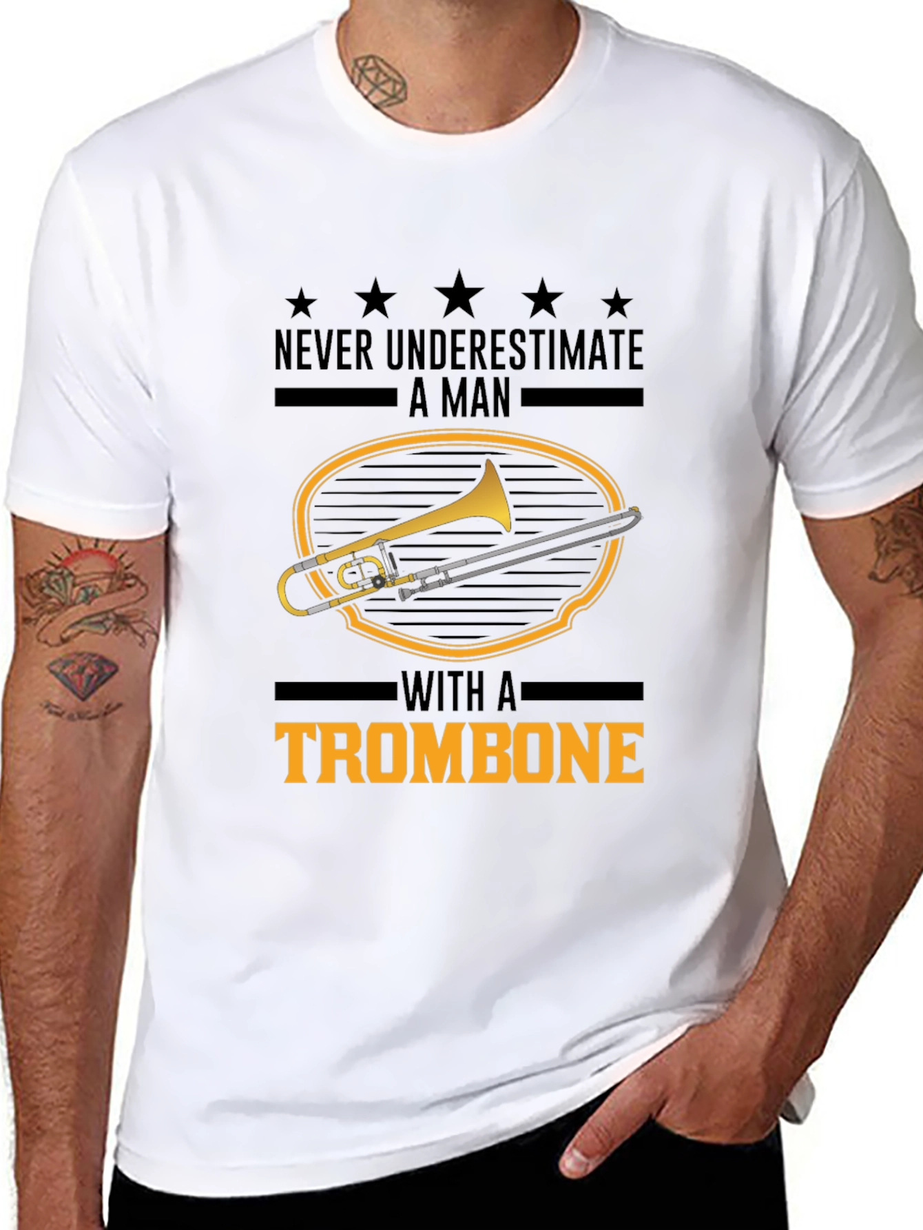 Trombone Player T-Shirt: Never Underestimate