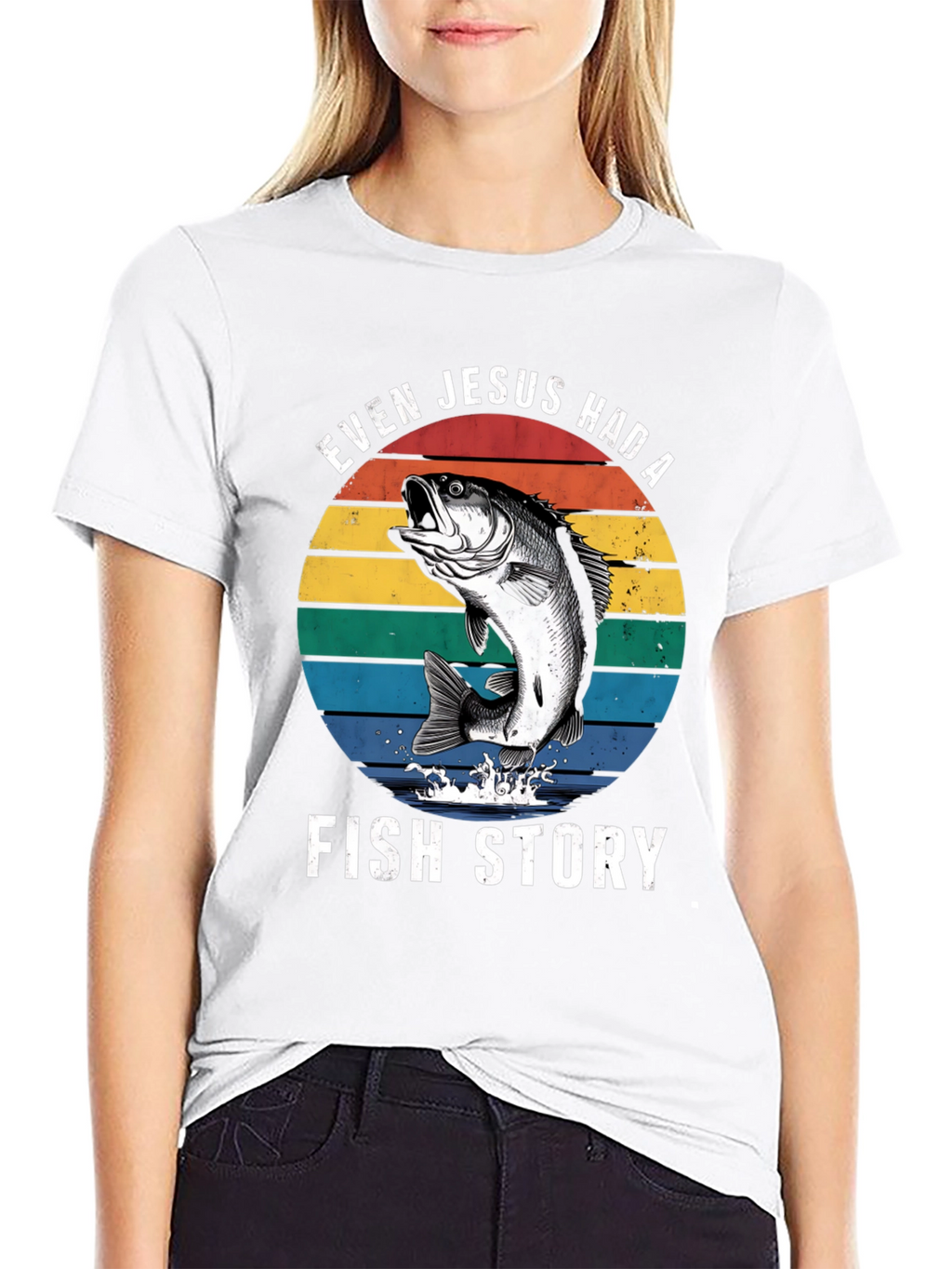 Even Jesus Had A Fish Story Graphic T-Shirt