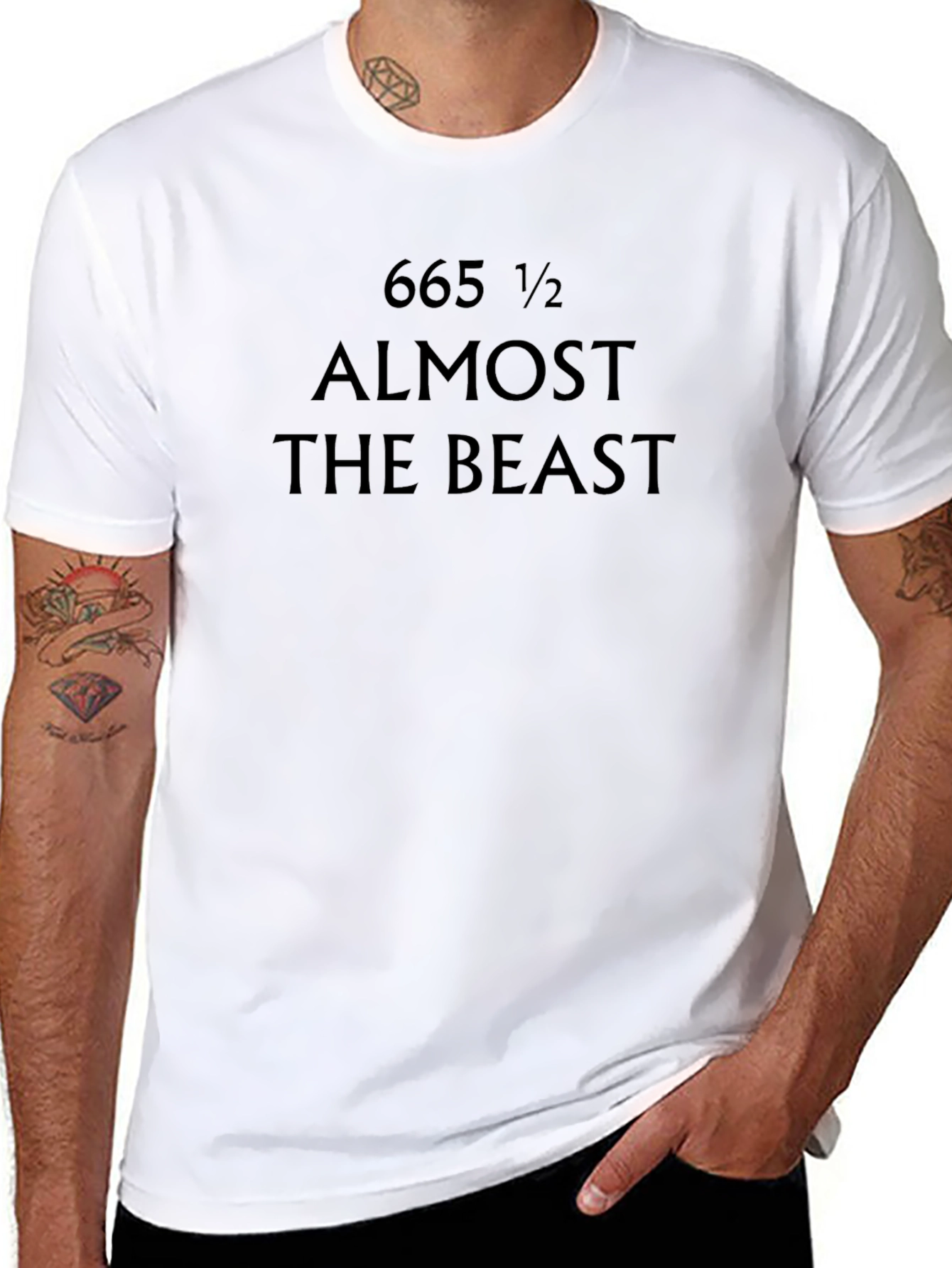 665 1/2 Almost The Beast Black T-Shirt