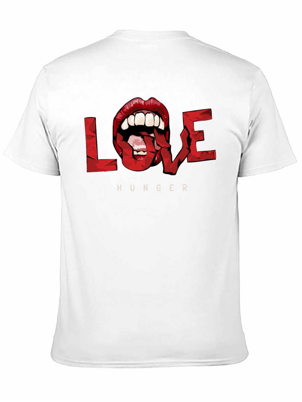 Love Hunger Graphic Tee - Bold Lip Design