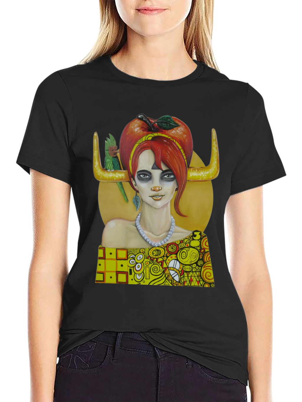Klimt-Inspired Art Tee - Unique Graphic Print