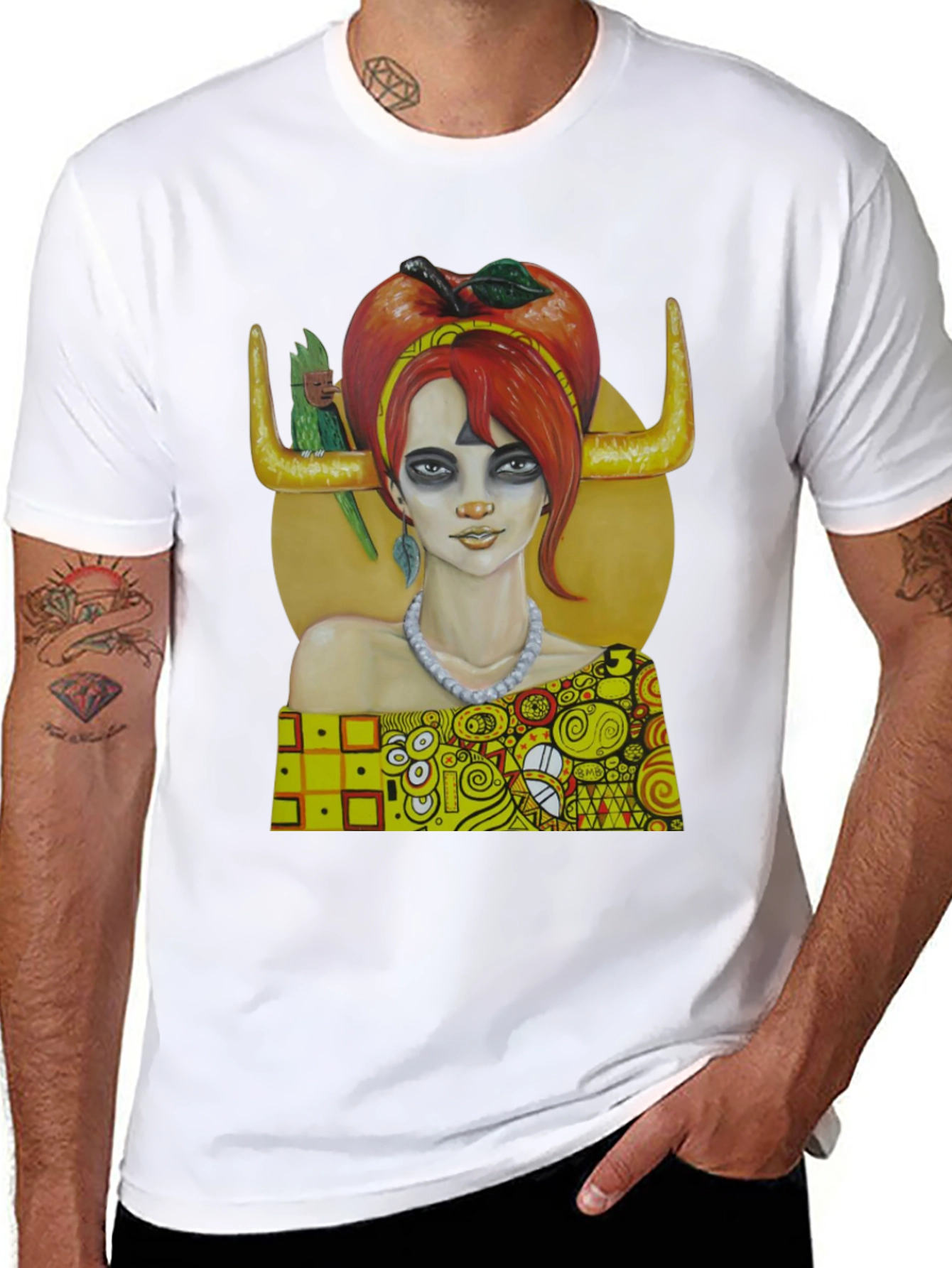 Klimt-Inspired Art Tee - Unique Graphic Print