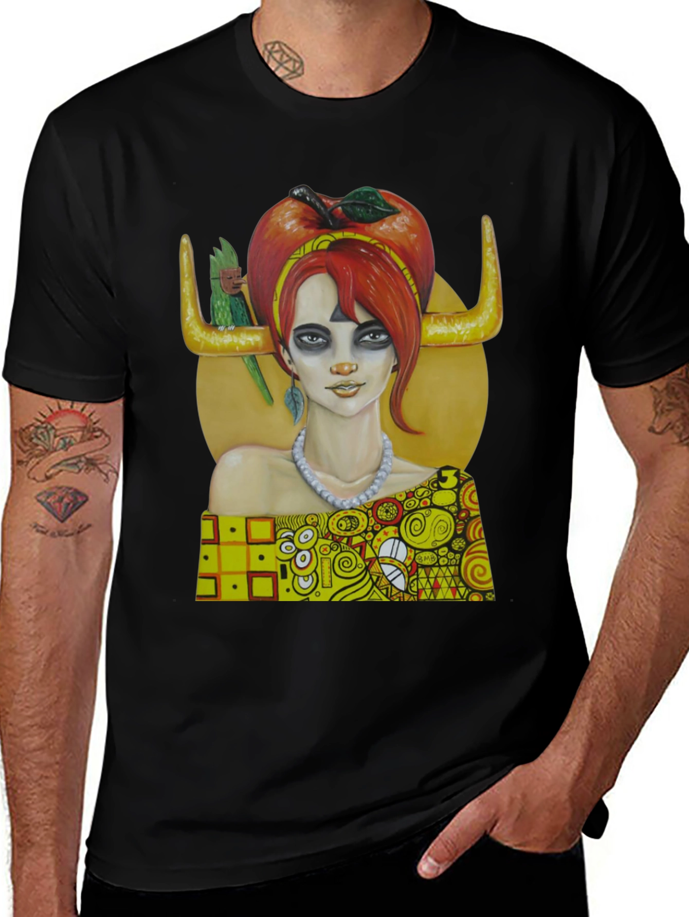 Klimt-Inspired Art Tee - Unique Graphic Print