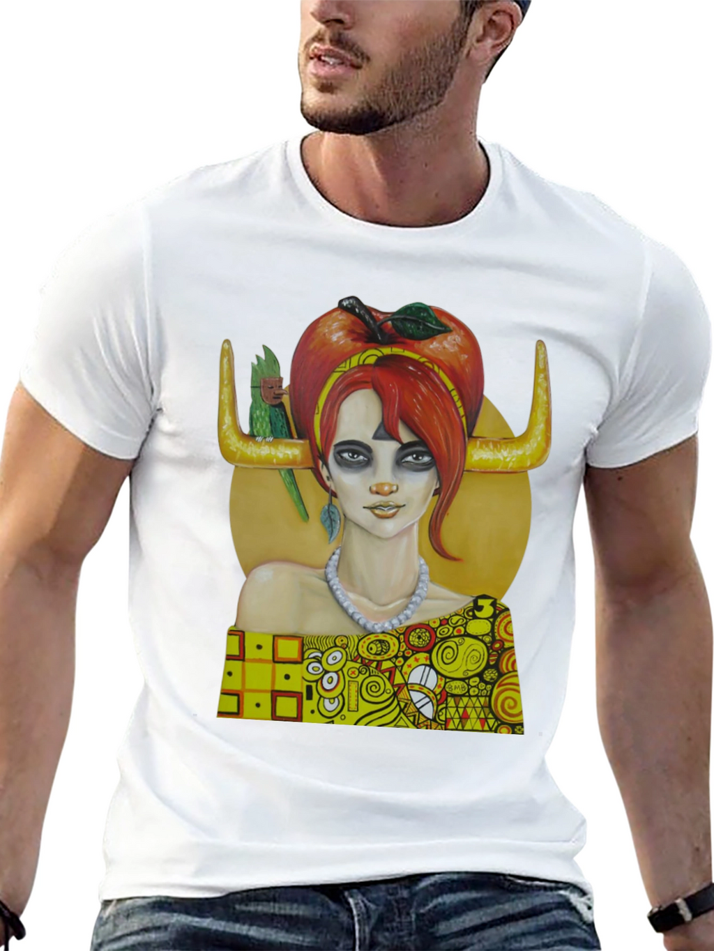 Klimt-Inspired Art Tee - Unique Graphic Print