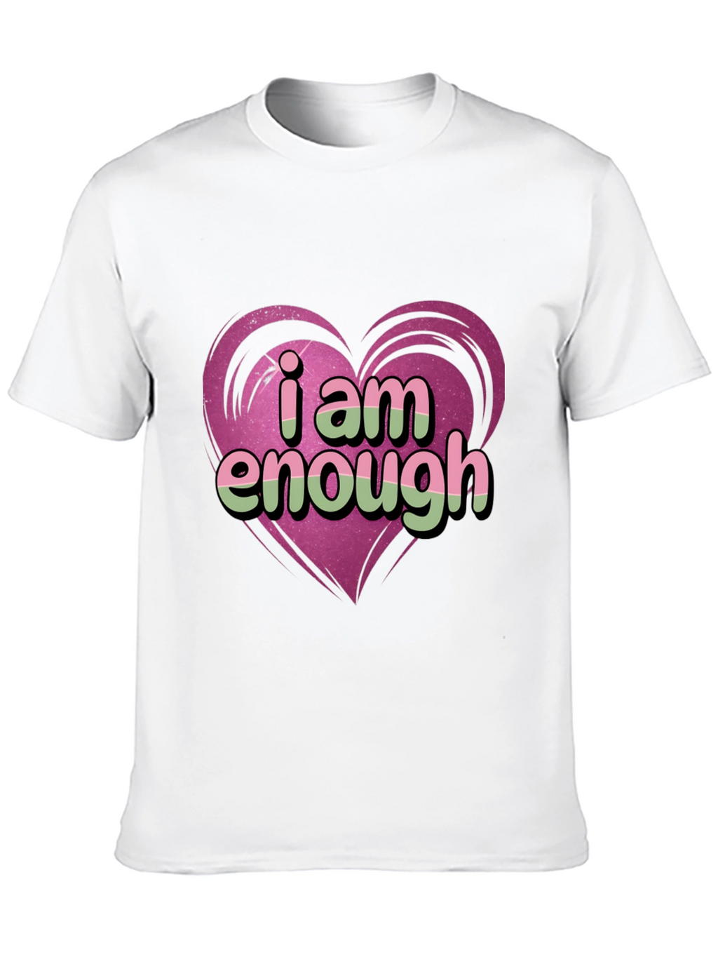 I Am Enough Heart Graphic Tee