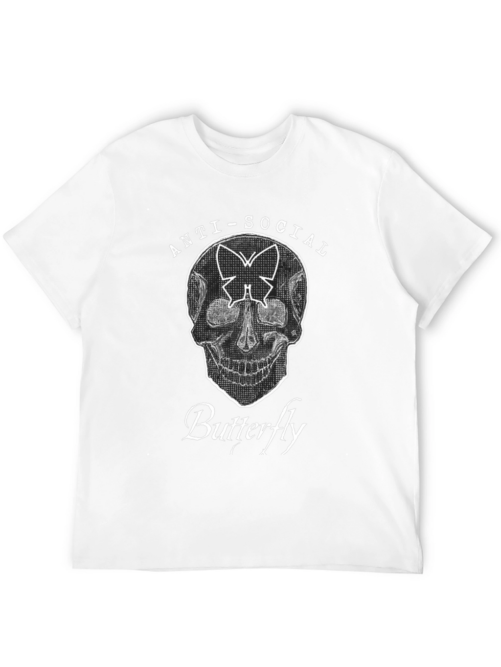 Anti-Social Butterfly Graphic T-Shirt