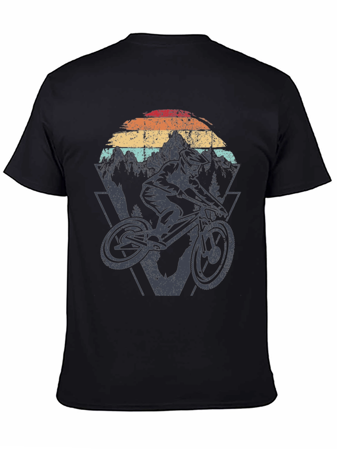 Mountain Biker Graphic Tee - Vintage Style
