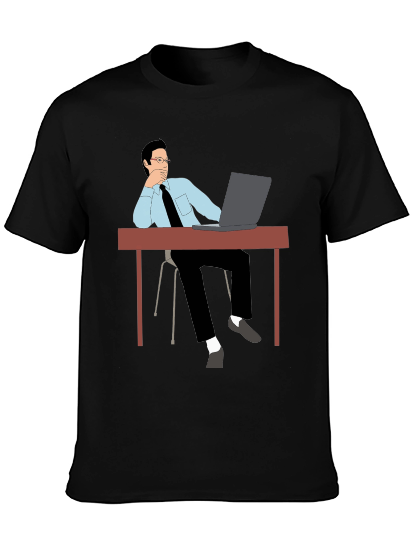 Thinking Man T-Shirt - Office Style