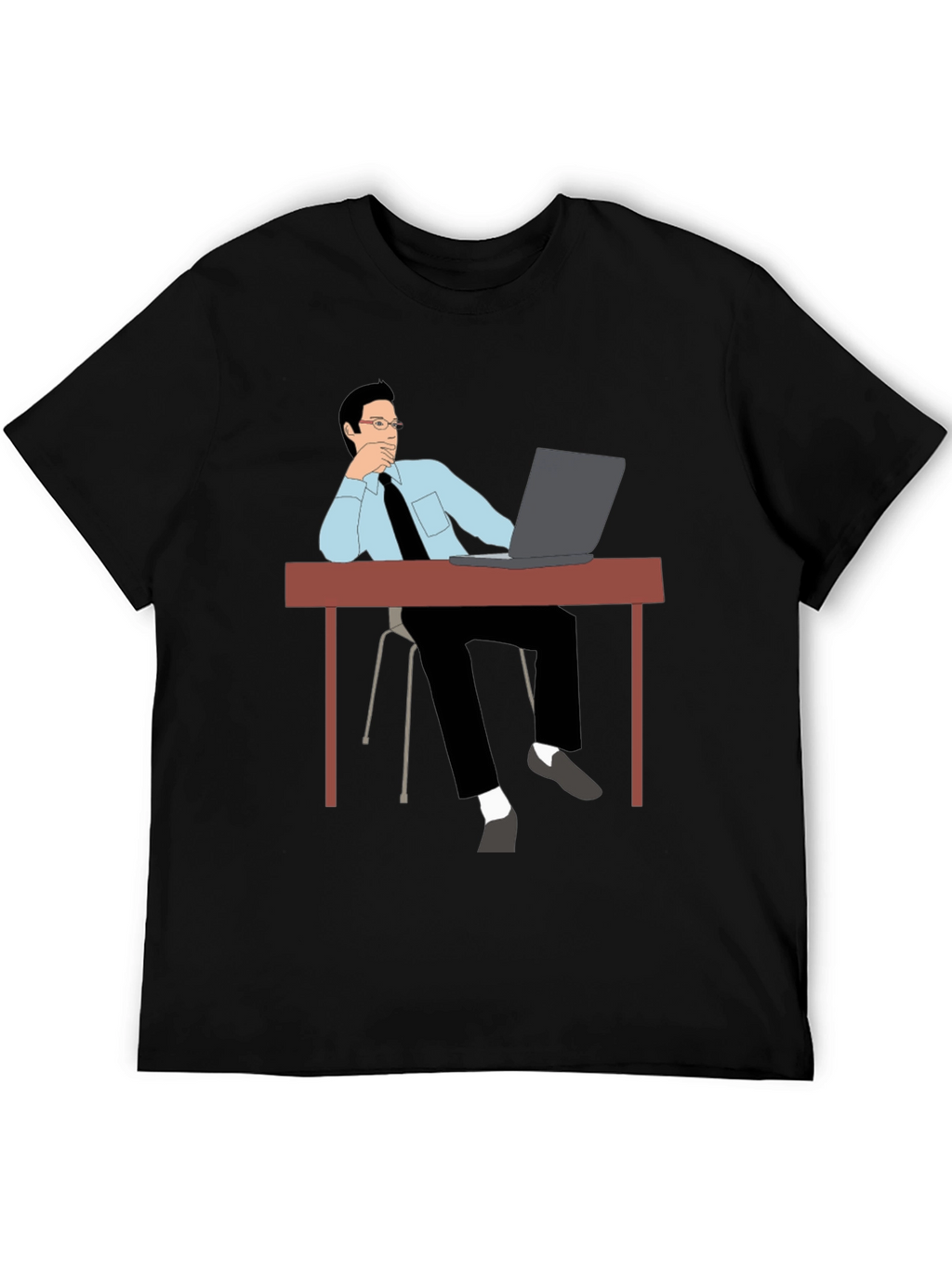 Thinking Man T-Shirt - Office Style