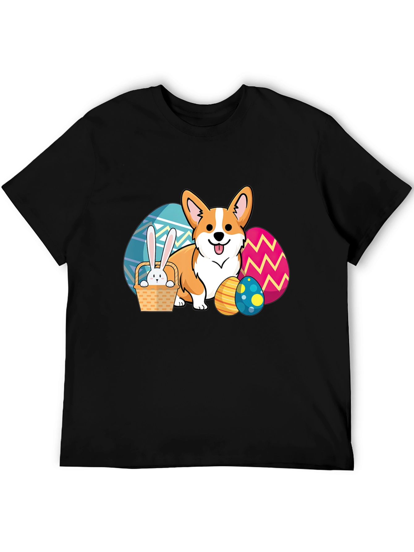 Easter Corgi T-Shirt: Cute Dog & Bunny Tee