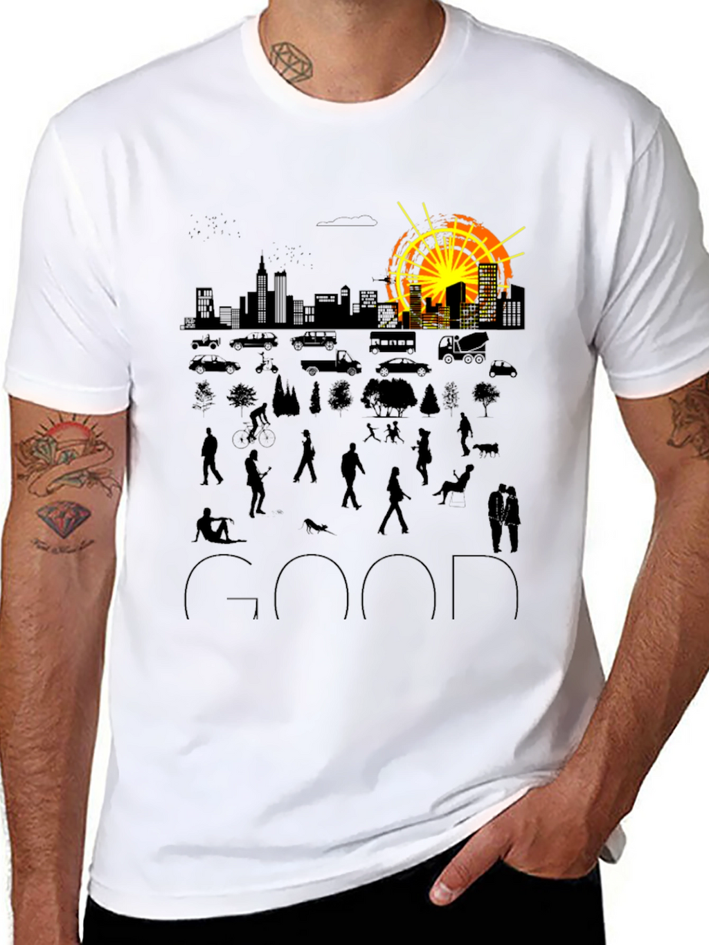 Urban Silhouette Graphic Tee