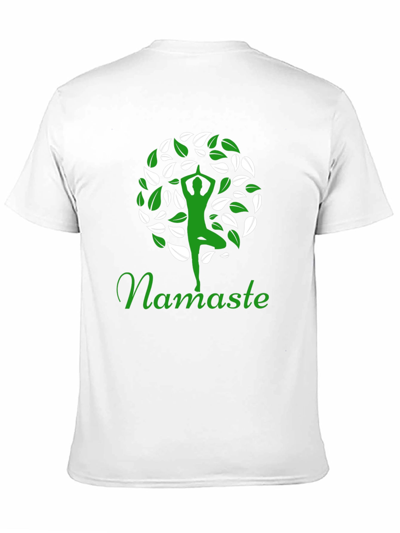 Namaste Yoga Tree Graphic T-Shirt
