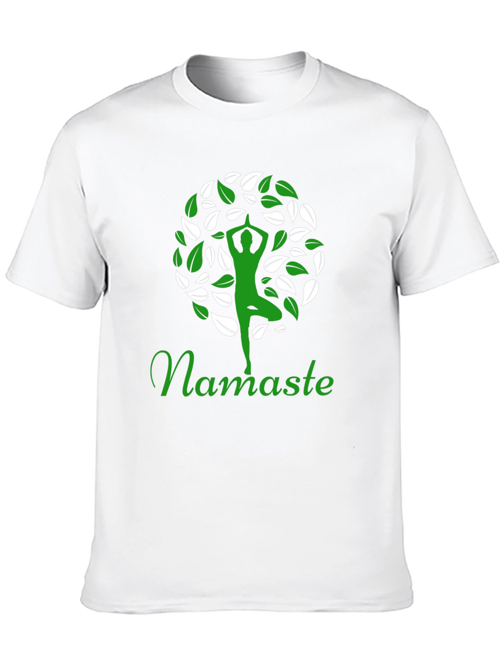 Namaste Yoga Tree Graphic T-Shirt