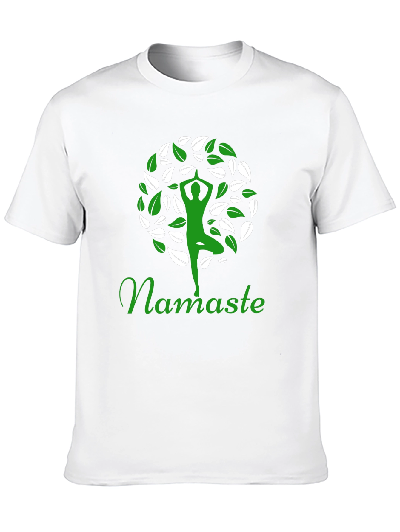 Namaste Yoga Tree Graphic T-Shirt