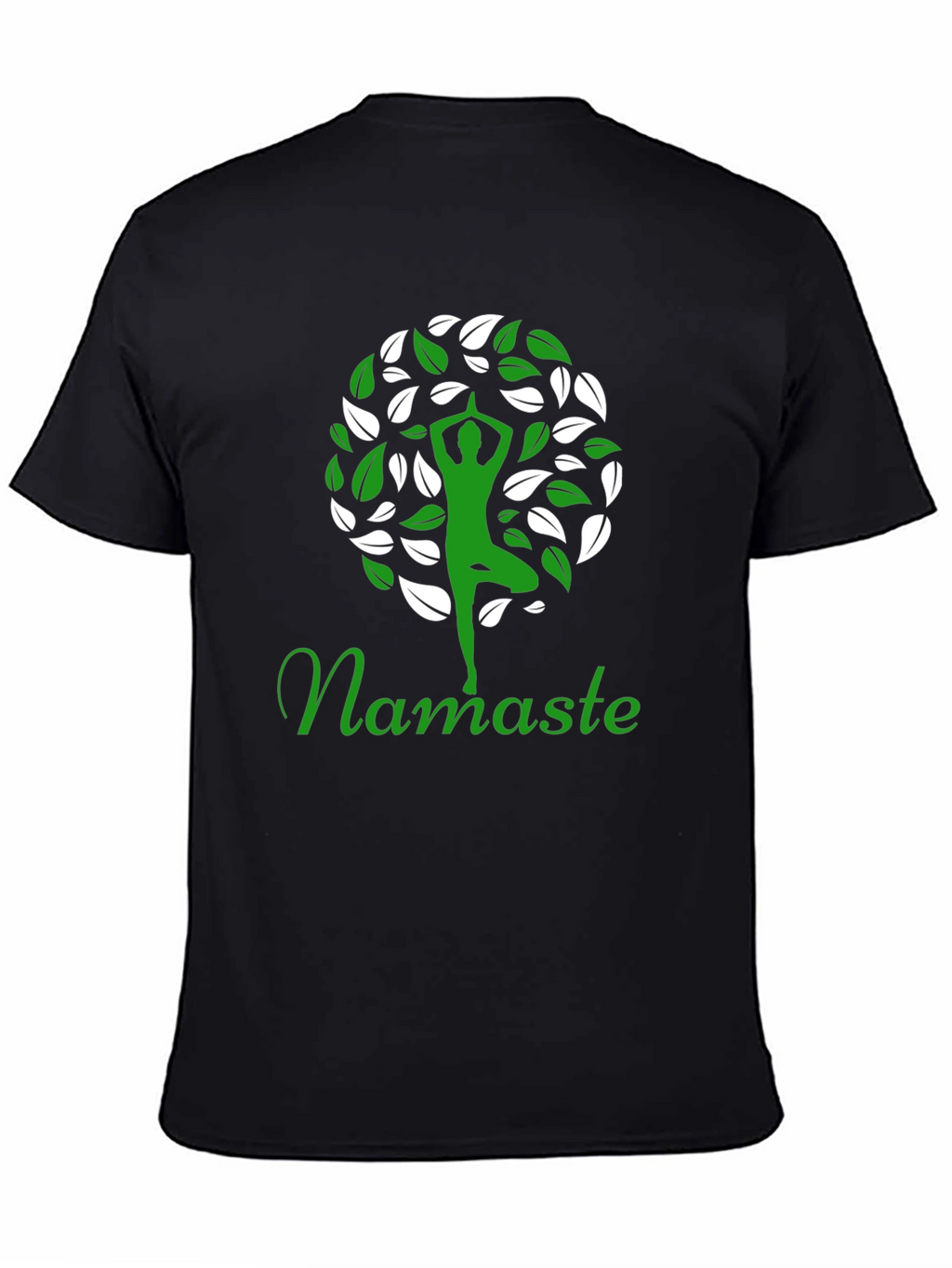 Namaste Yoga Tree Graphic T-Shirt