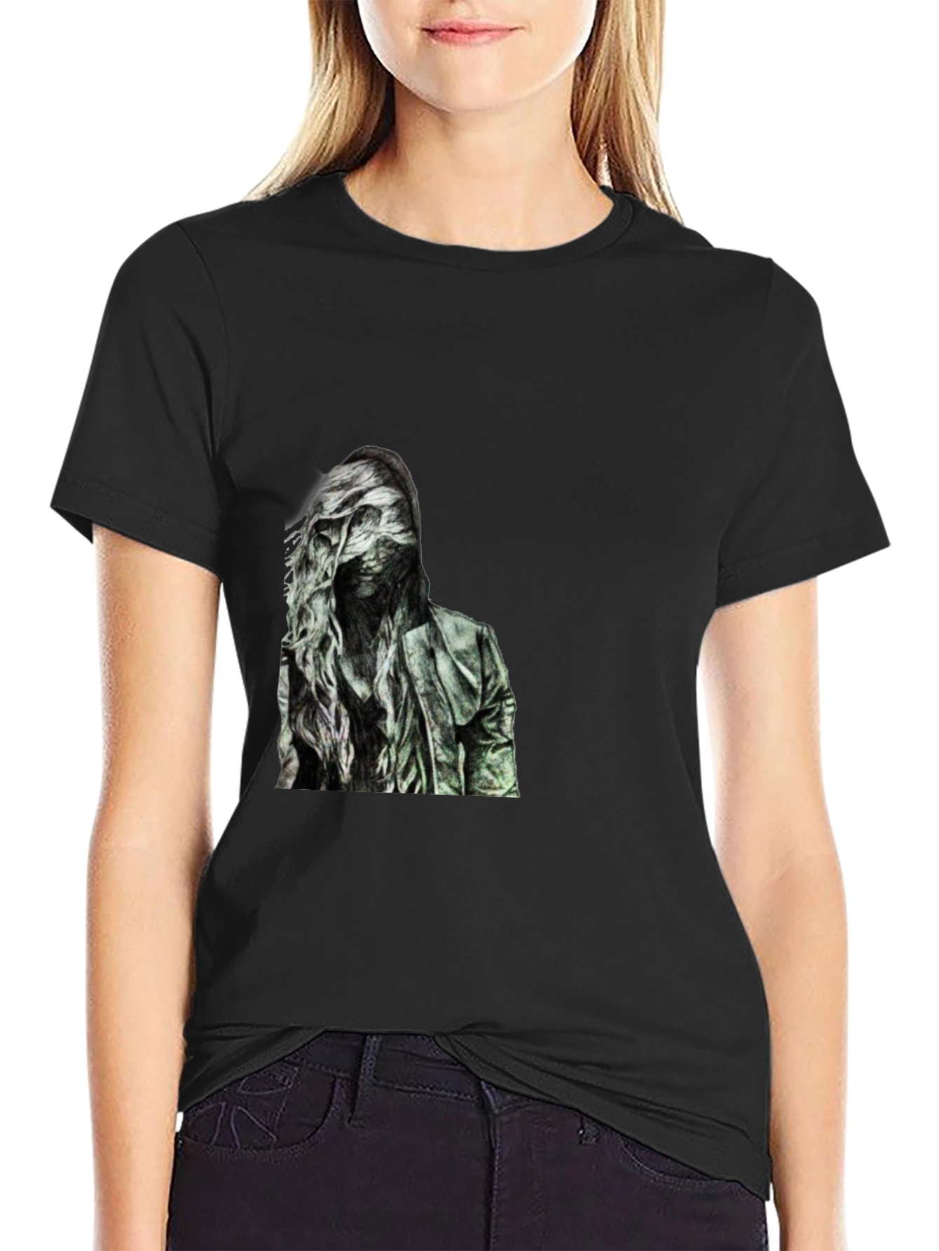 Dark Portrait Graphic T-Shirt - Stylish Casual Wear
