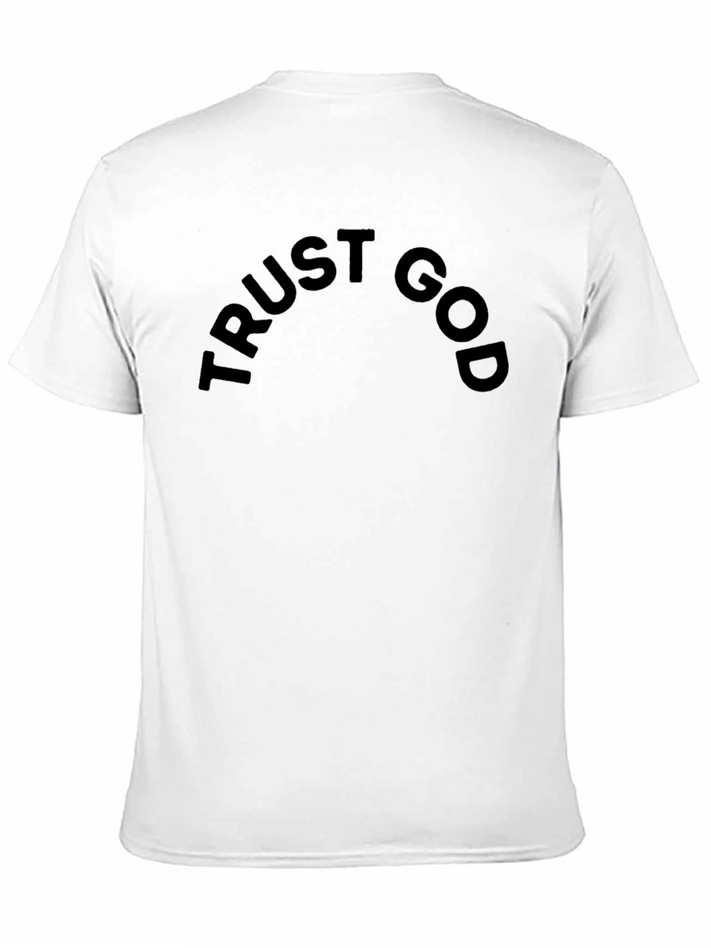 Trust God Black T-Shirt - Stylish Faith Apparel