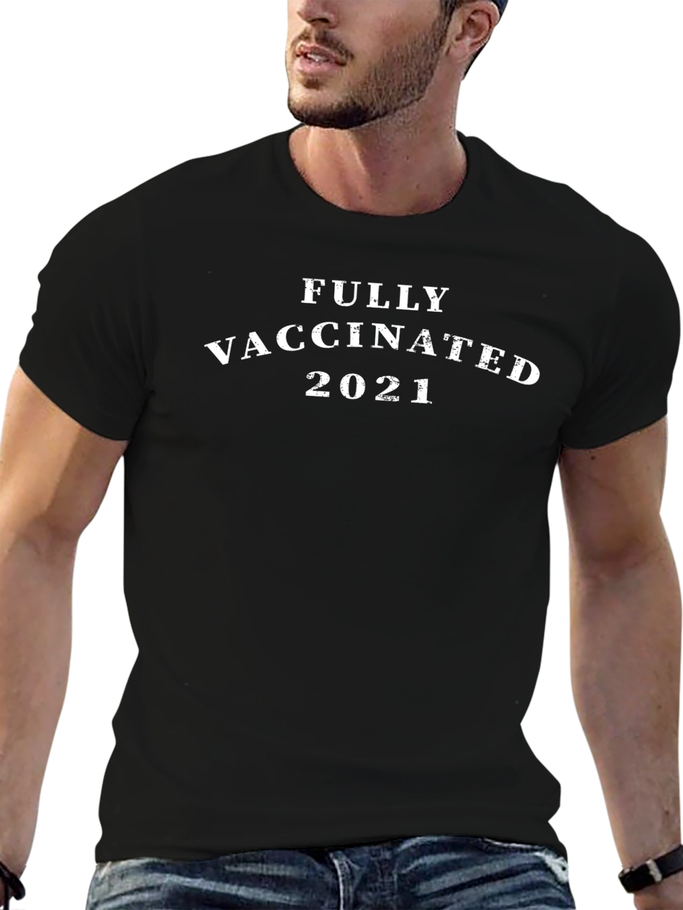 Fully Vaccinated 2021 Graphic Tee - Black