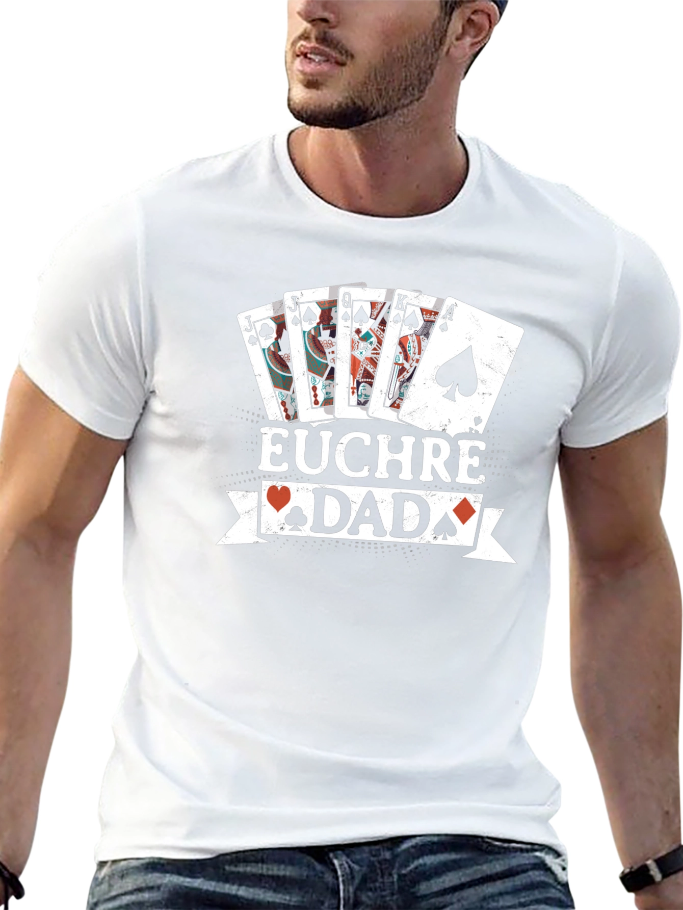 Euchre Dad T-Shirt - Card Game Tee