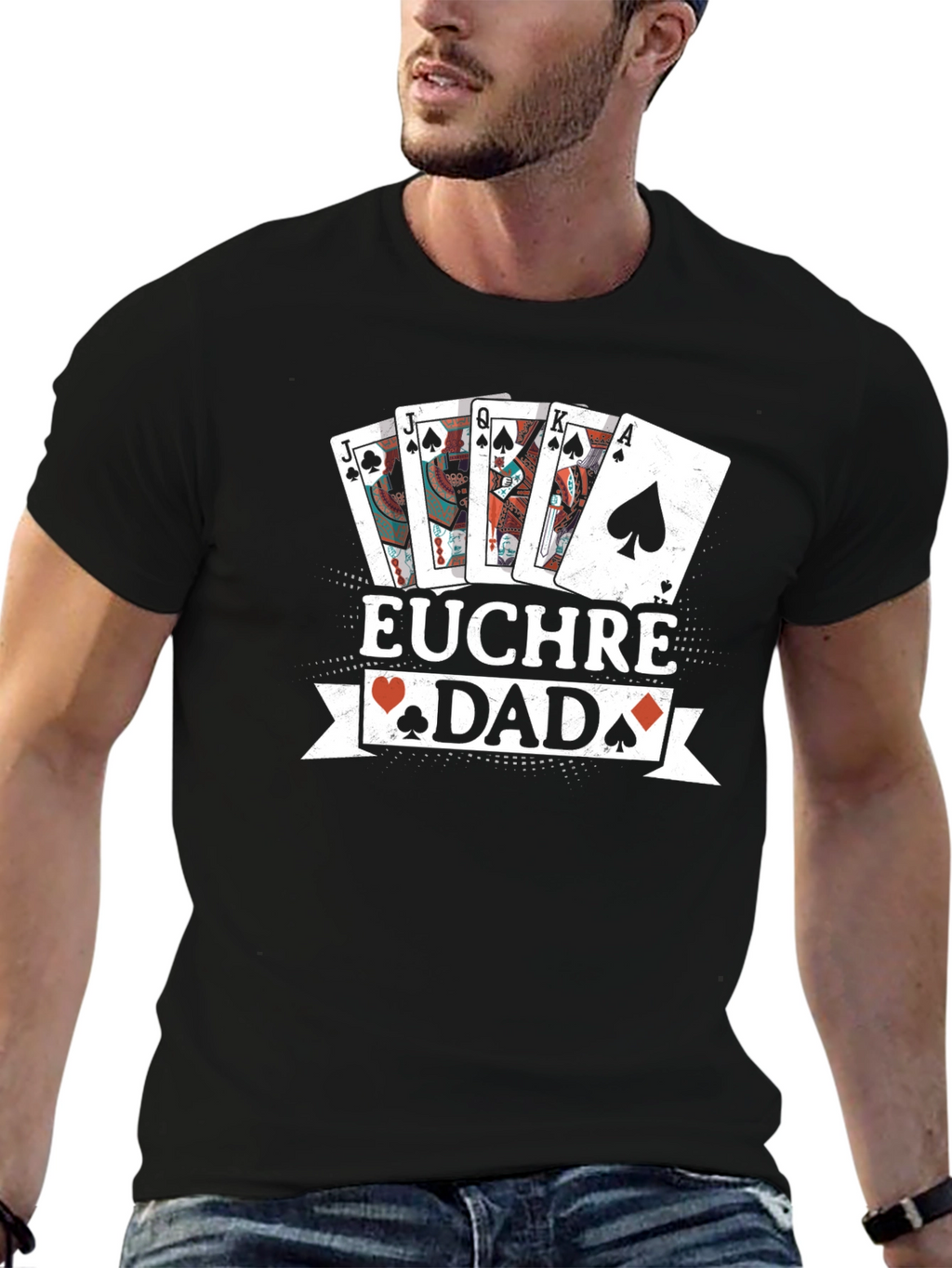 Euchre Dad T-Shirt - Card Game Tee