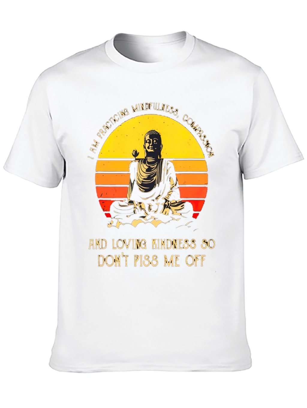 Mindfulness Buddha Graphic T-Shirt