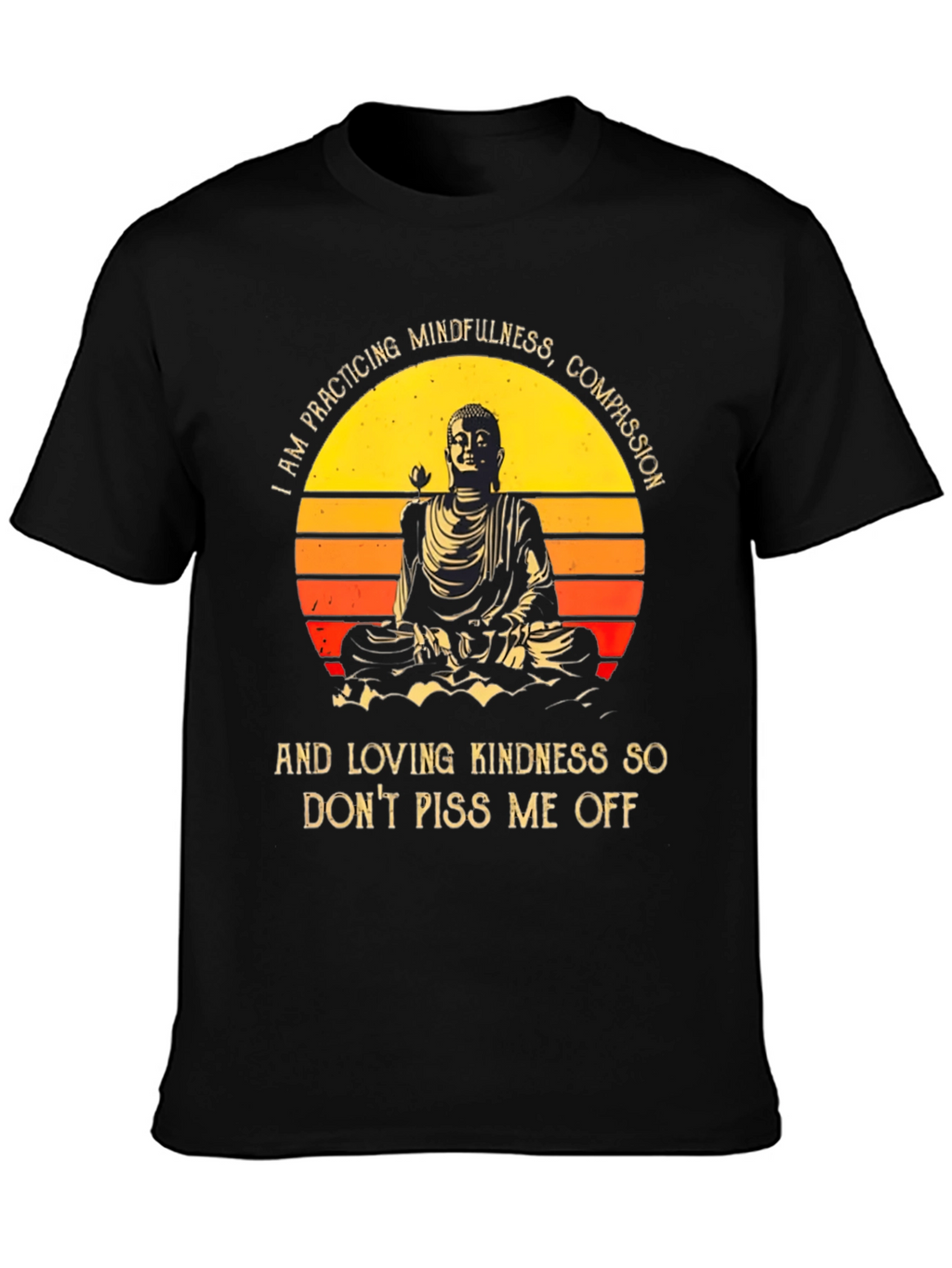 Mindfulness Buddha Graphic T-Shirt