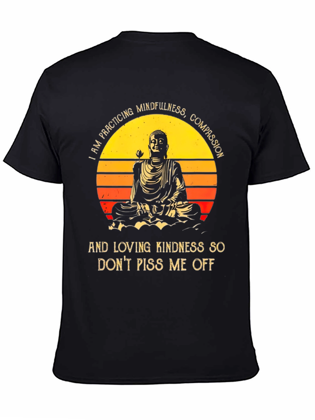 Mindfulness Buddha Graphic T-Shirt