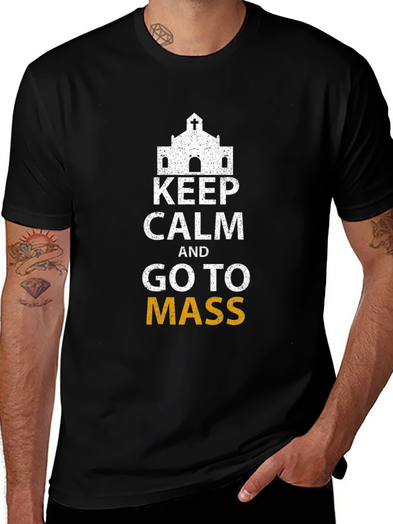 Keep Calm and Go To Mass T-Shirt