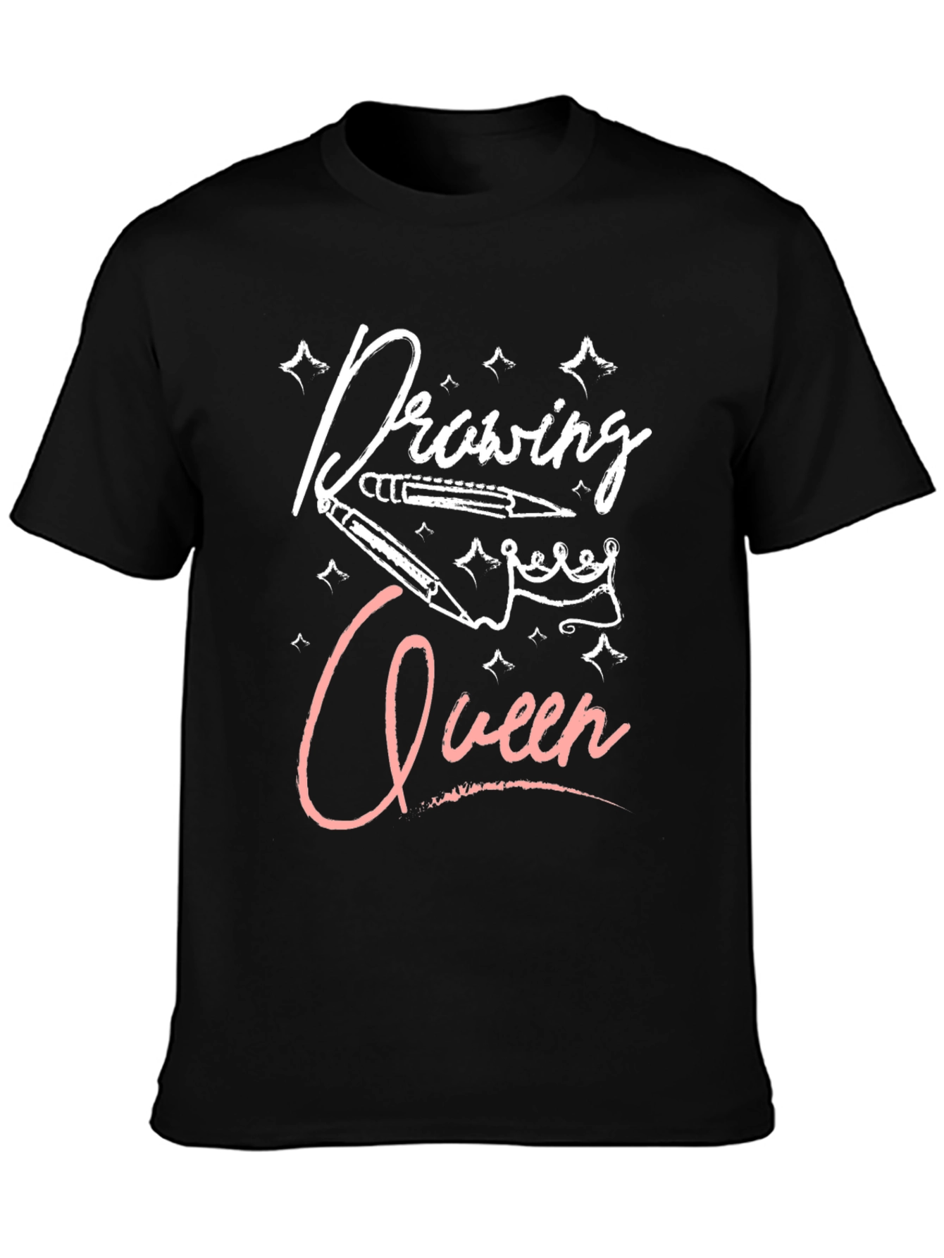 Drawing Queen Black T-Shirt