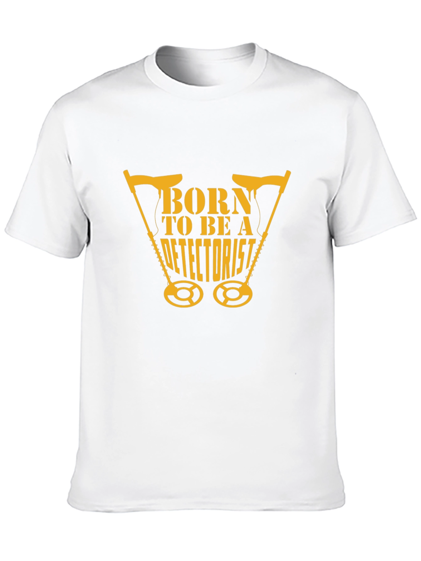 Born To Be A Detectorist Black T-Shirt