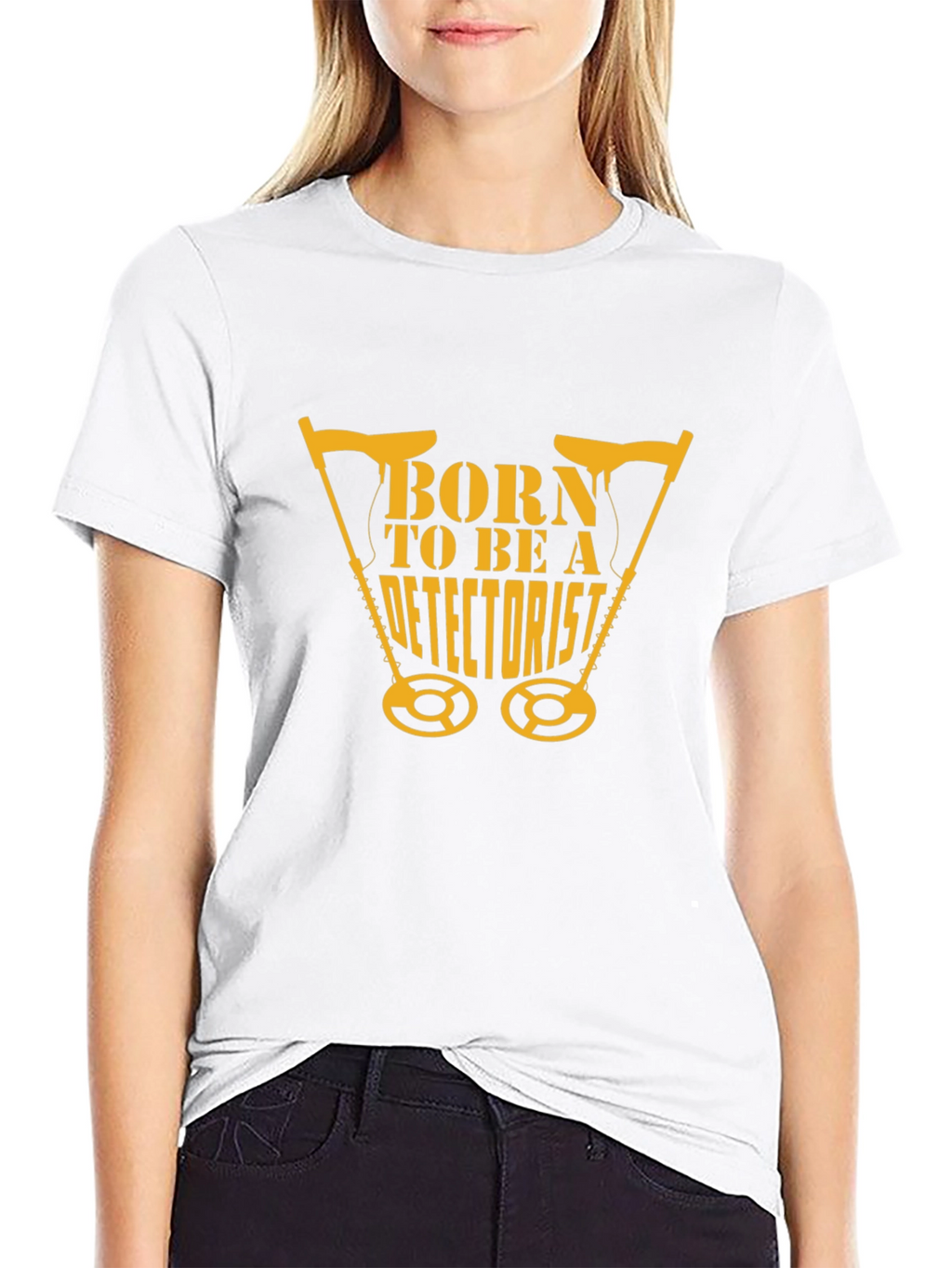 Born To Be A Detectorist Black T-Shirt