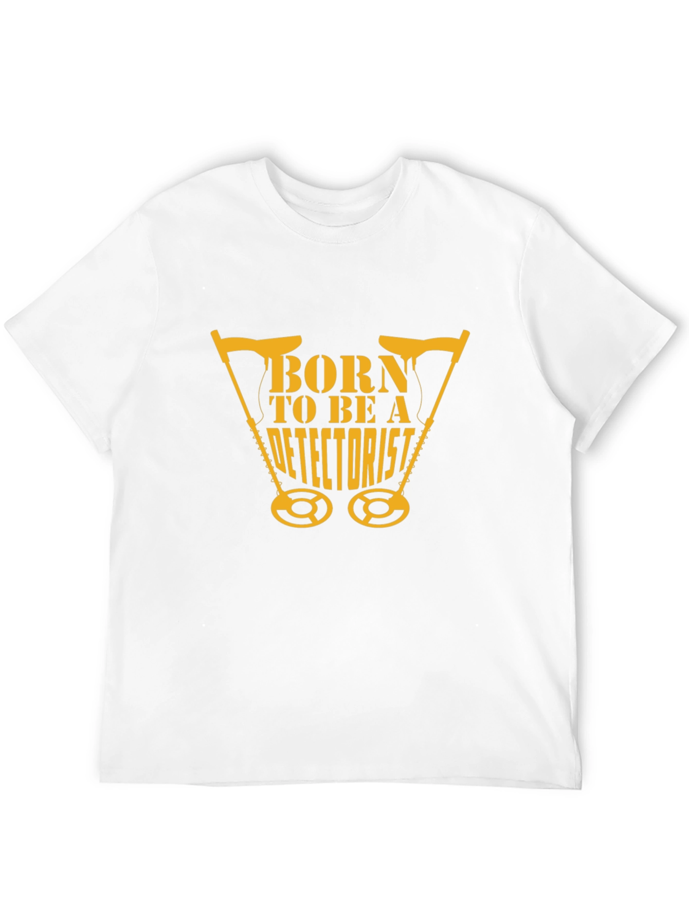 Born To Be A Detectorist Black T-Shirt