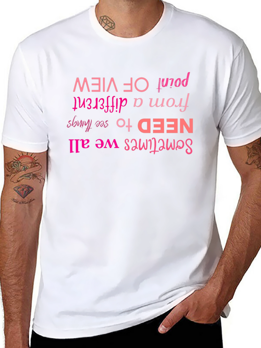 Motivational Graphic Tee - Different Point of View