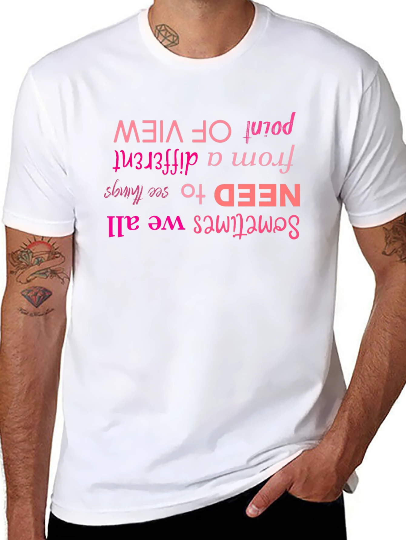 Motivational Graphic Tee - Different Point of View