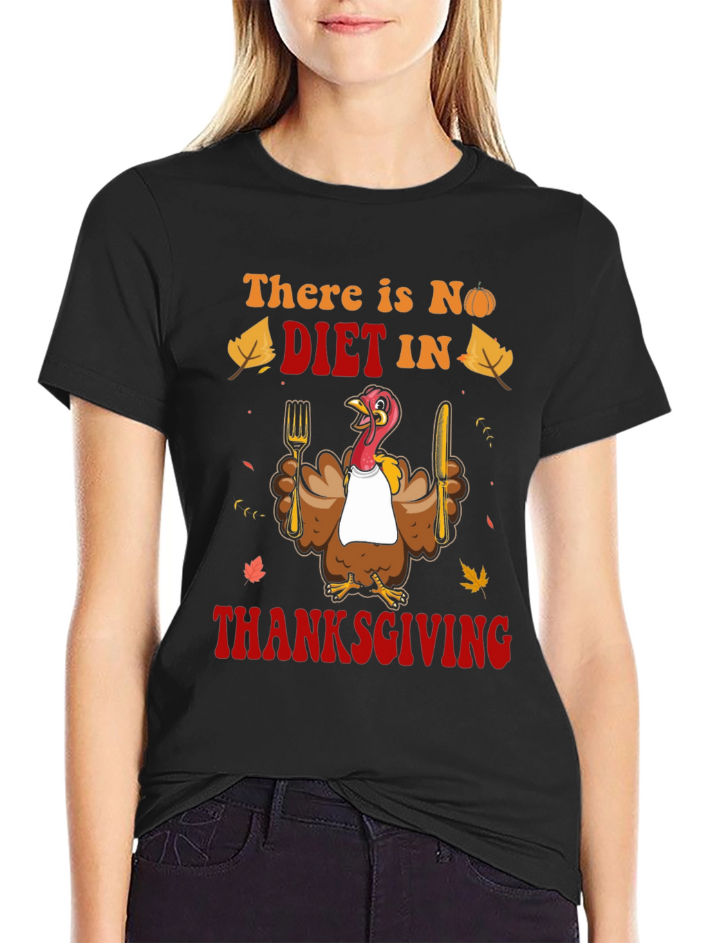 Thanksgiving Diet Funny Graphic Tee