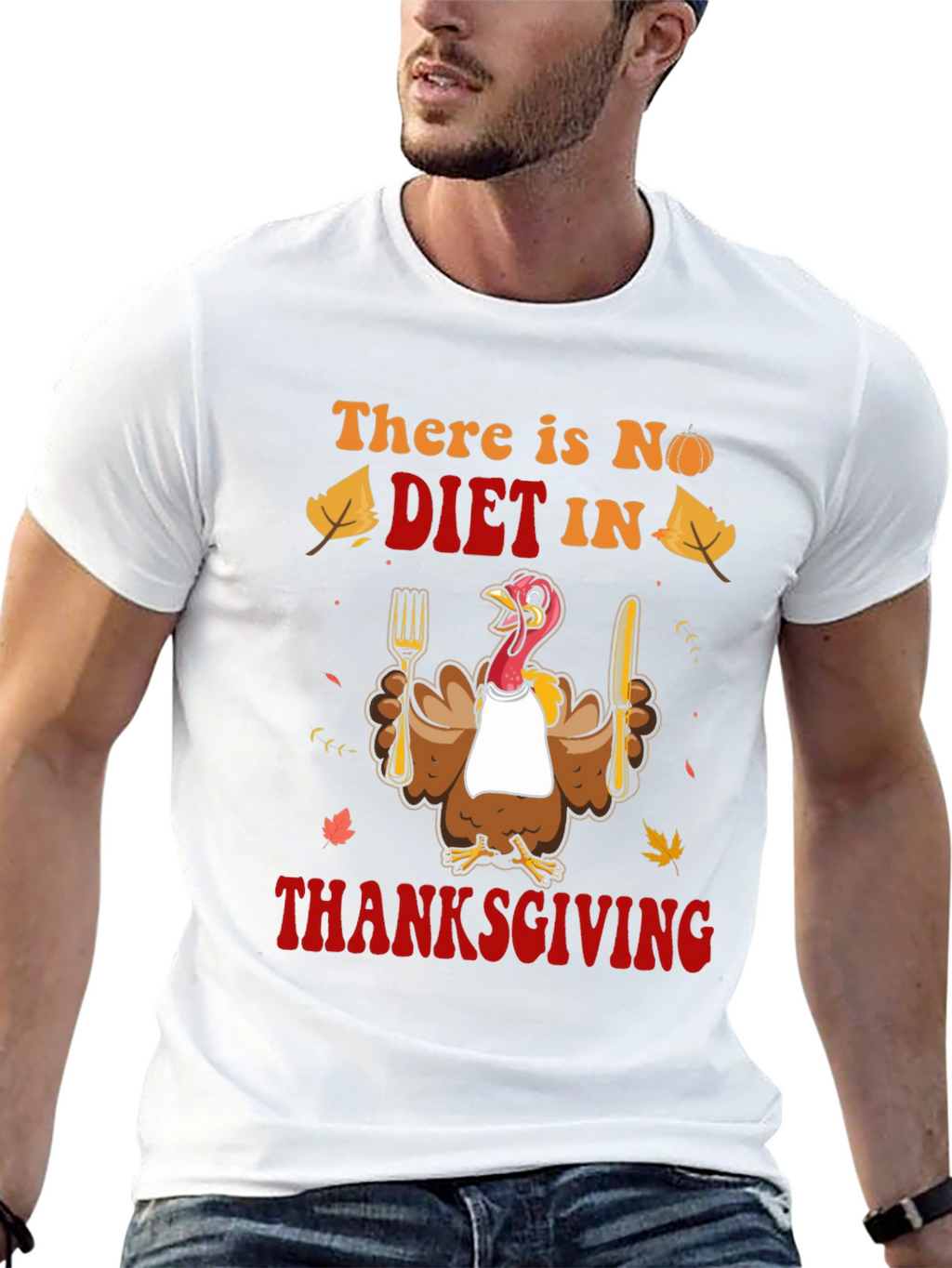 Thanksgiving Diet Funny Graphic Tee