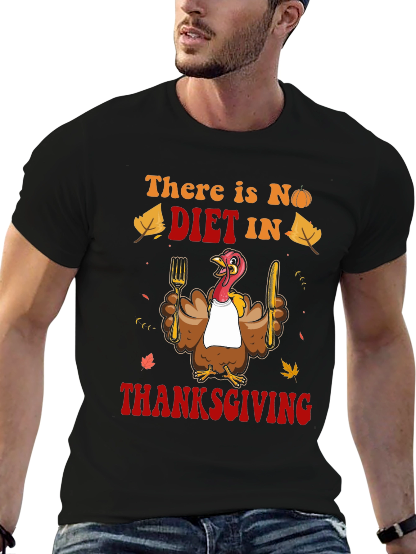 Thanksgiving Diet Funny Graphic Tee