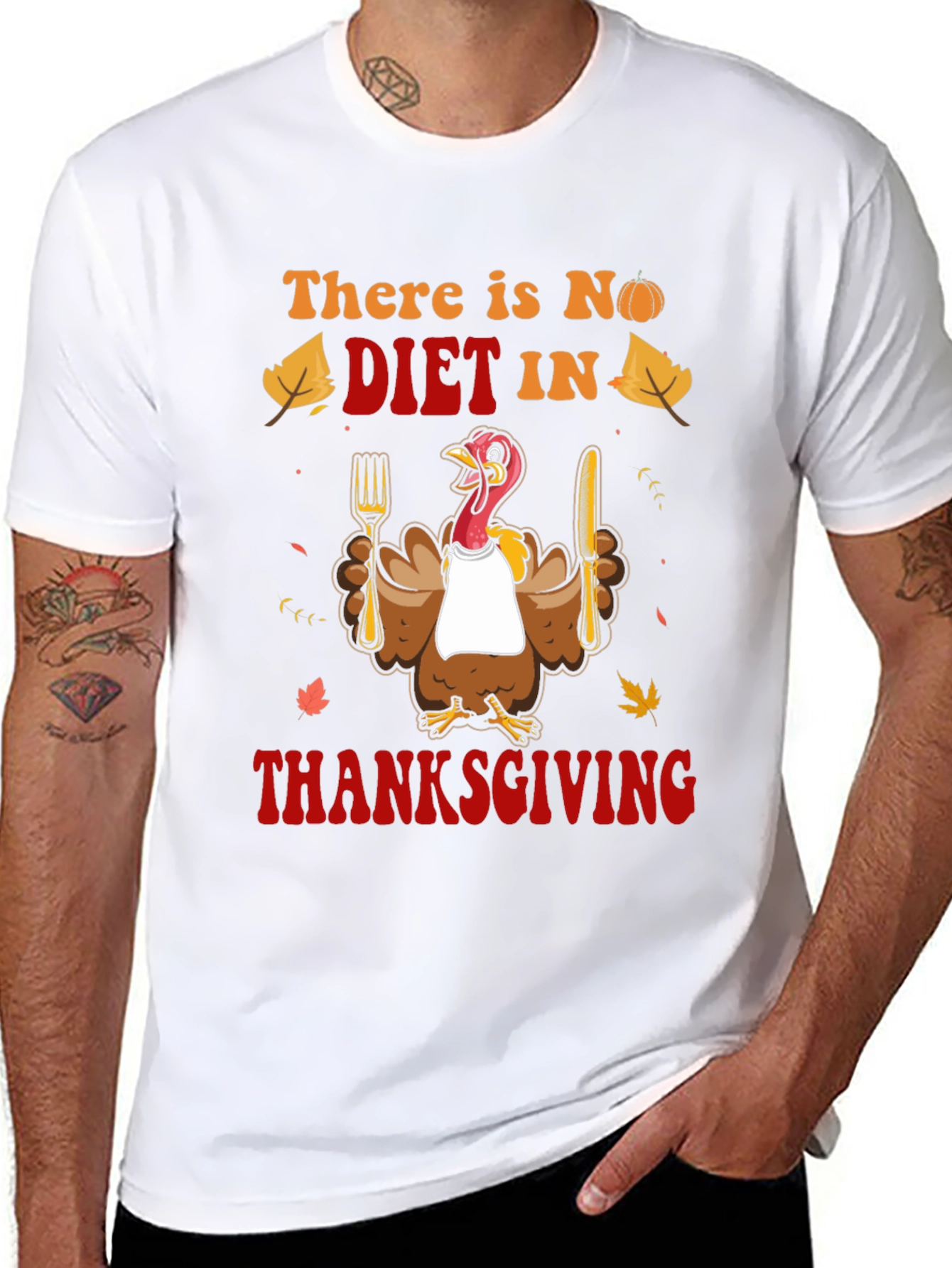 Thanksgiving Diet Funny Graphic Tee