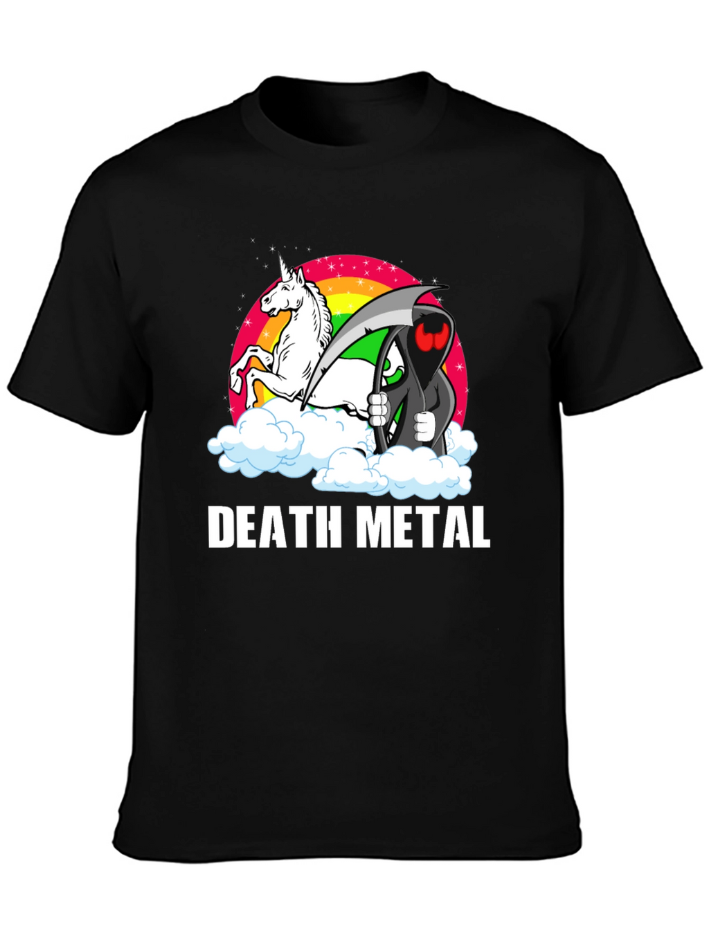 Death Metal Unicorn Grim Reaper T-Shirt