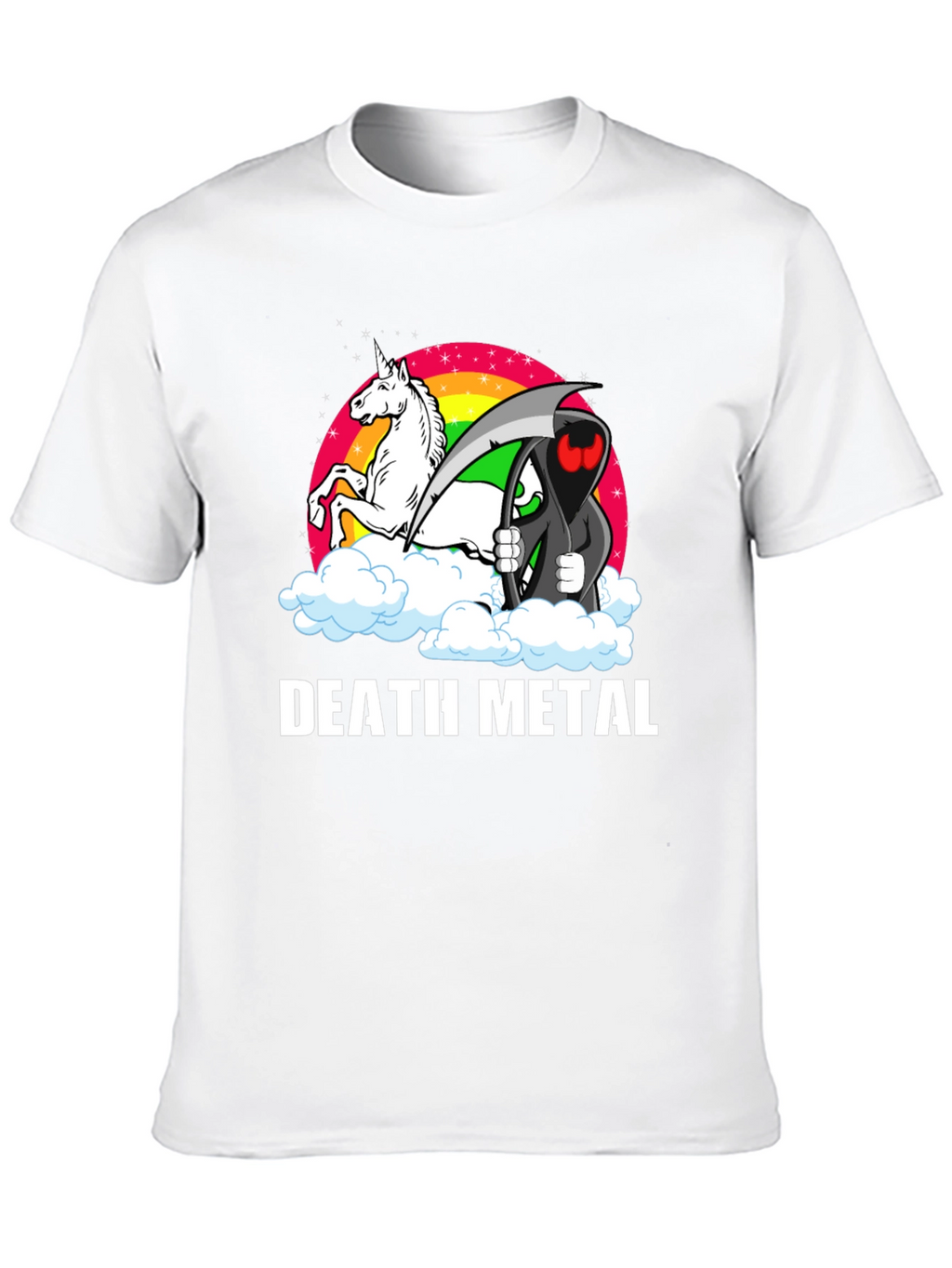 Death Metal Unicorn Grim Reaper T-Shirt