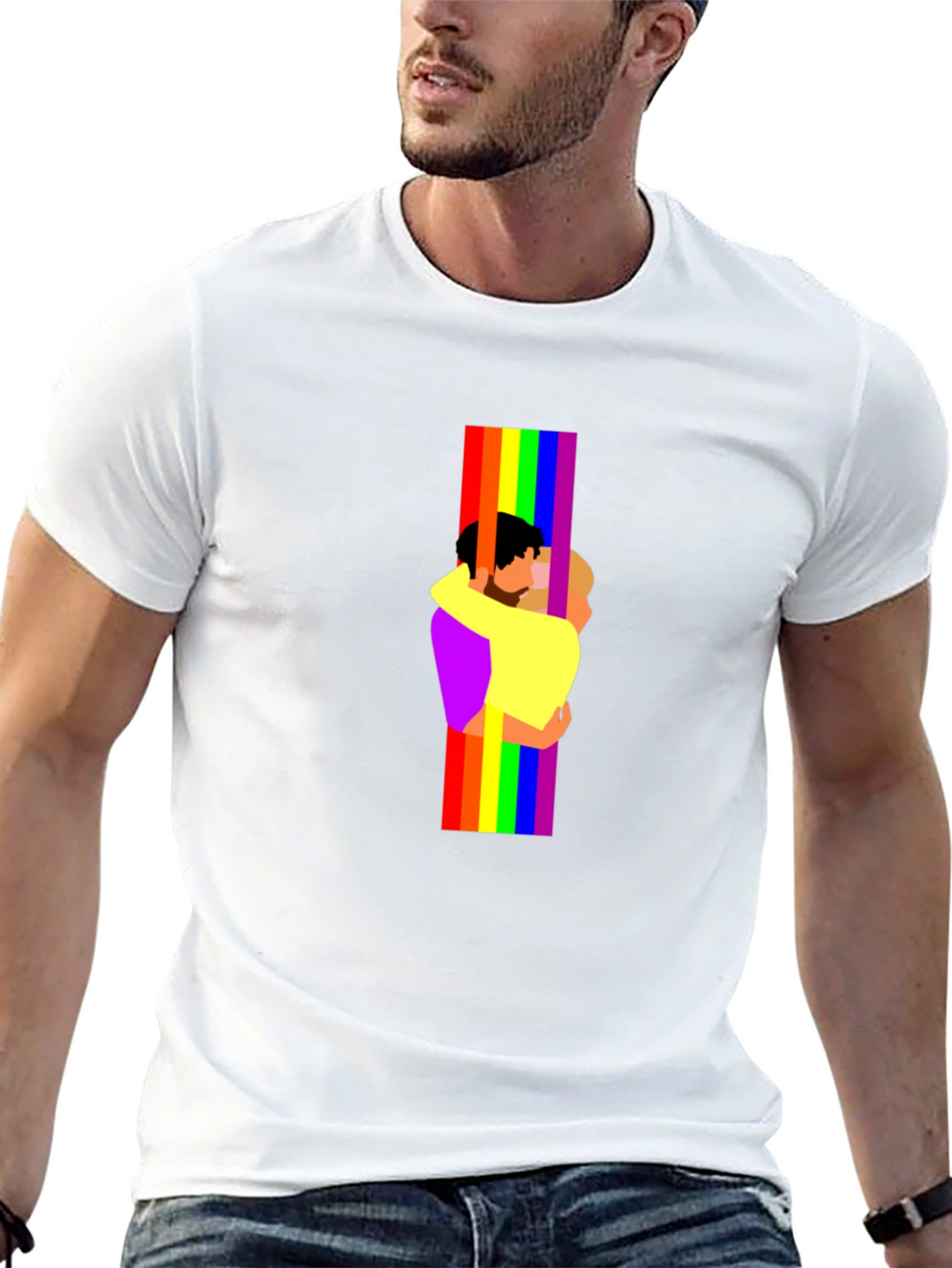 Pride Rainbow Couple Graphic Tee