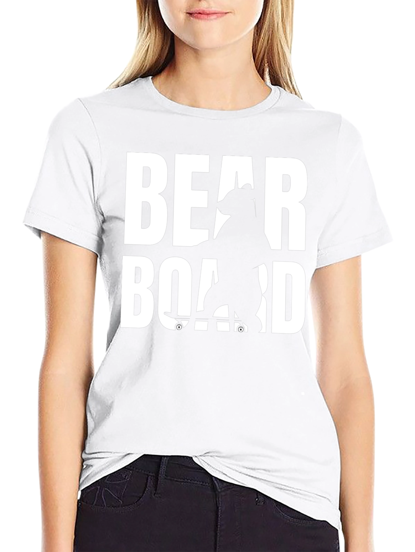 Bear Skateboard Graphic Tee