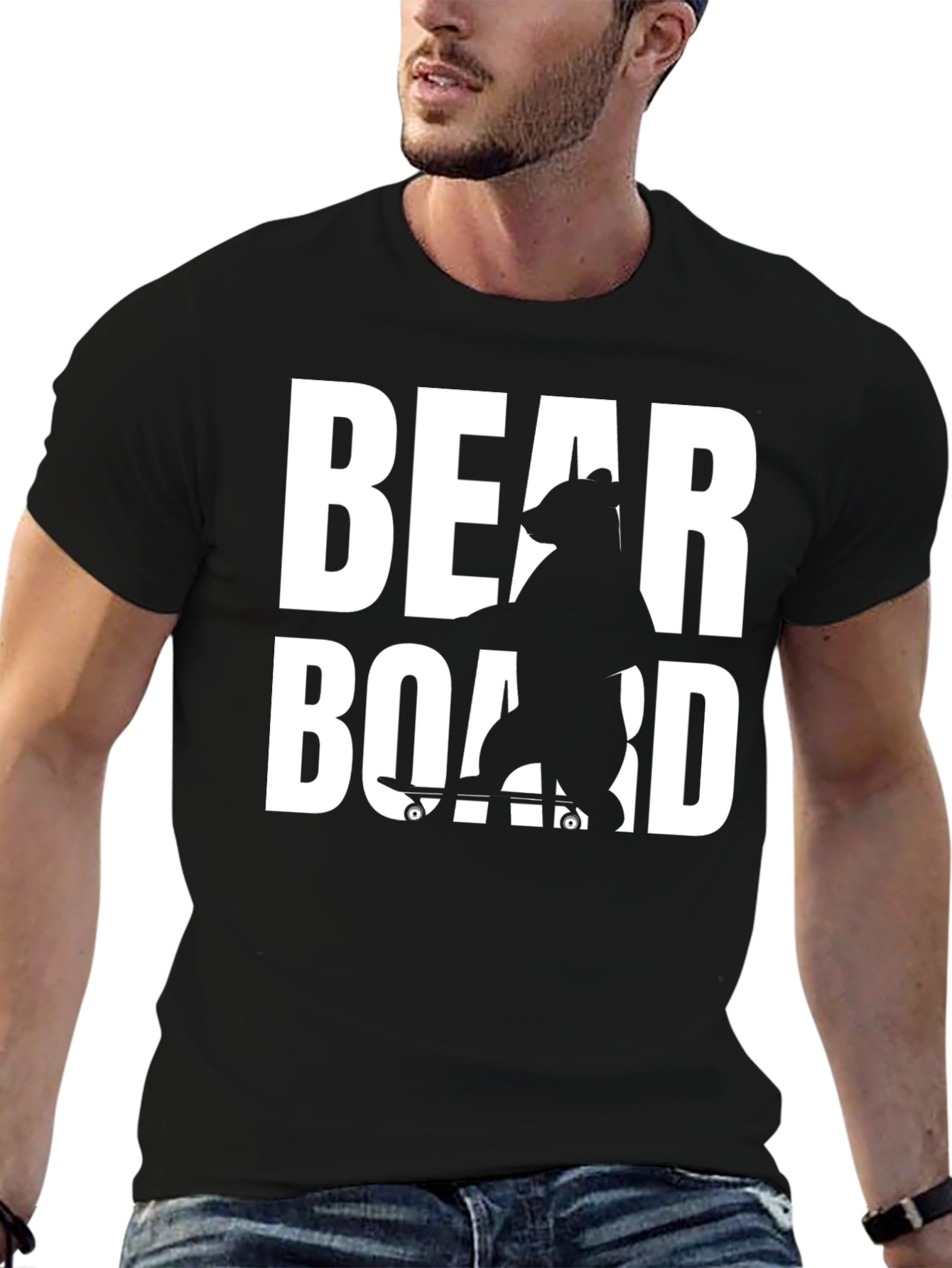 Bear Skateboard Graphic Tee