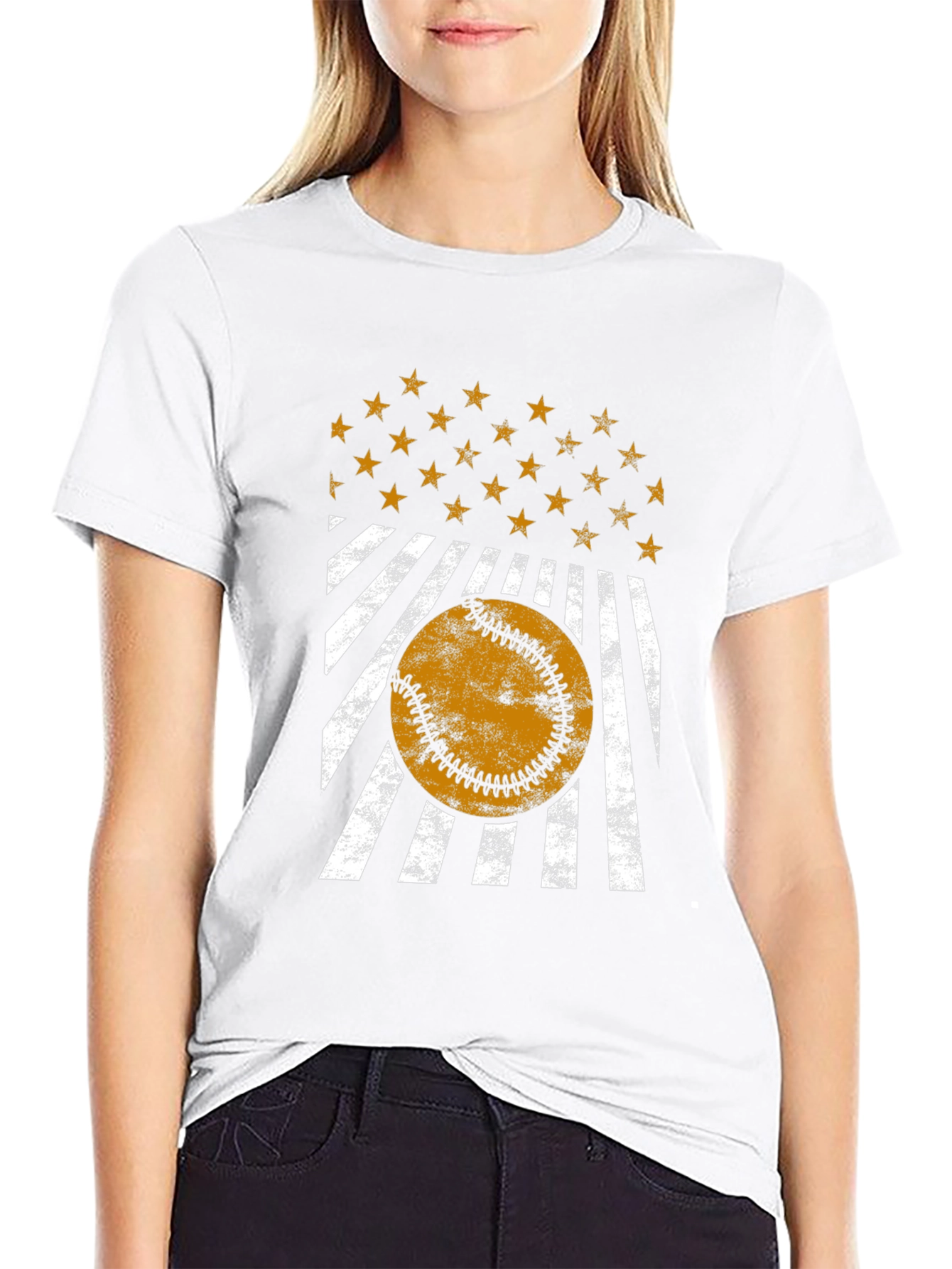Distressed Baseball Graphic Tee