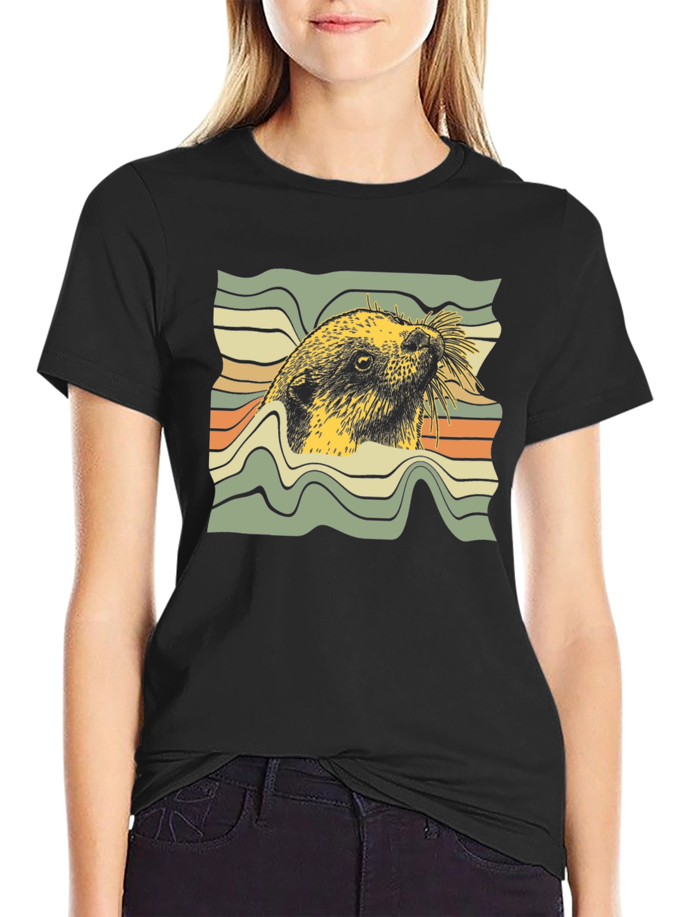 Retro Otter Graphic Tee