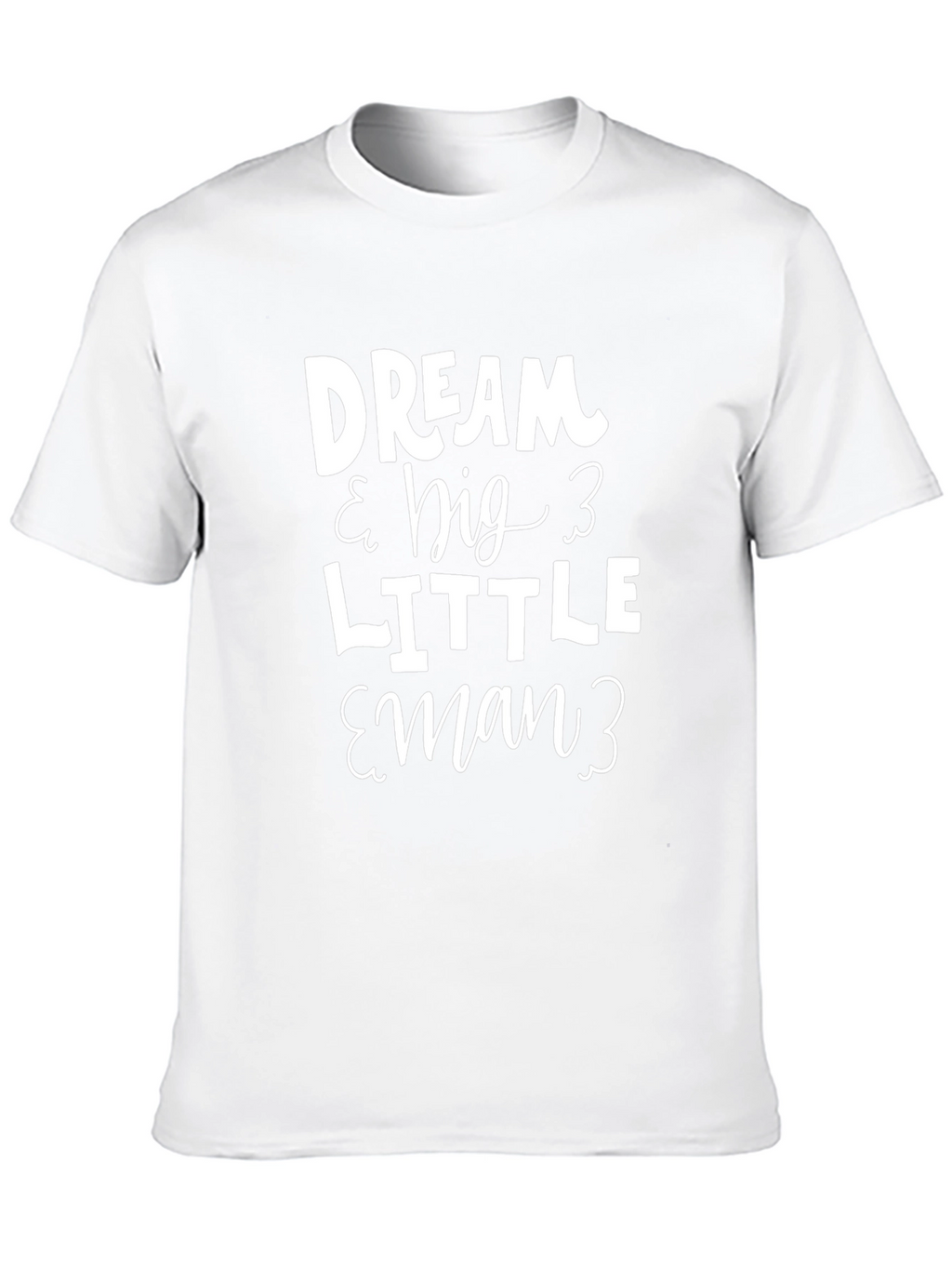 Dream Big Little Man Black T-Shirt