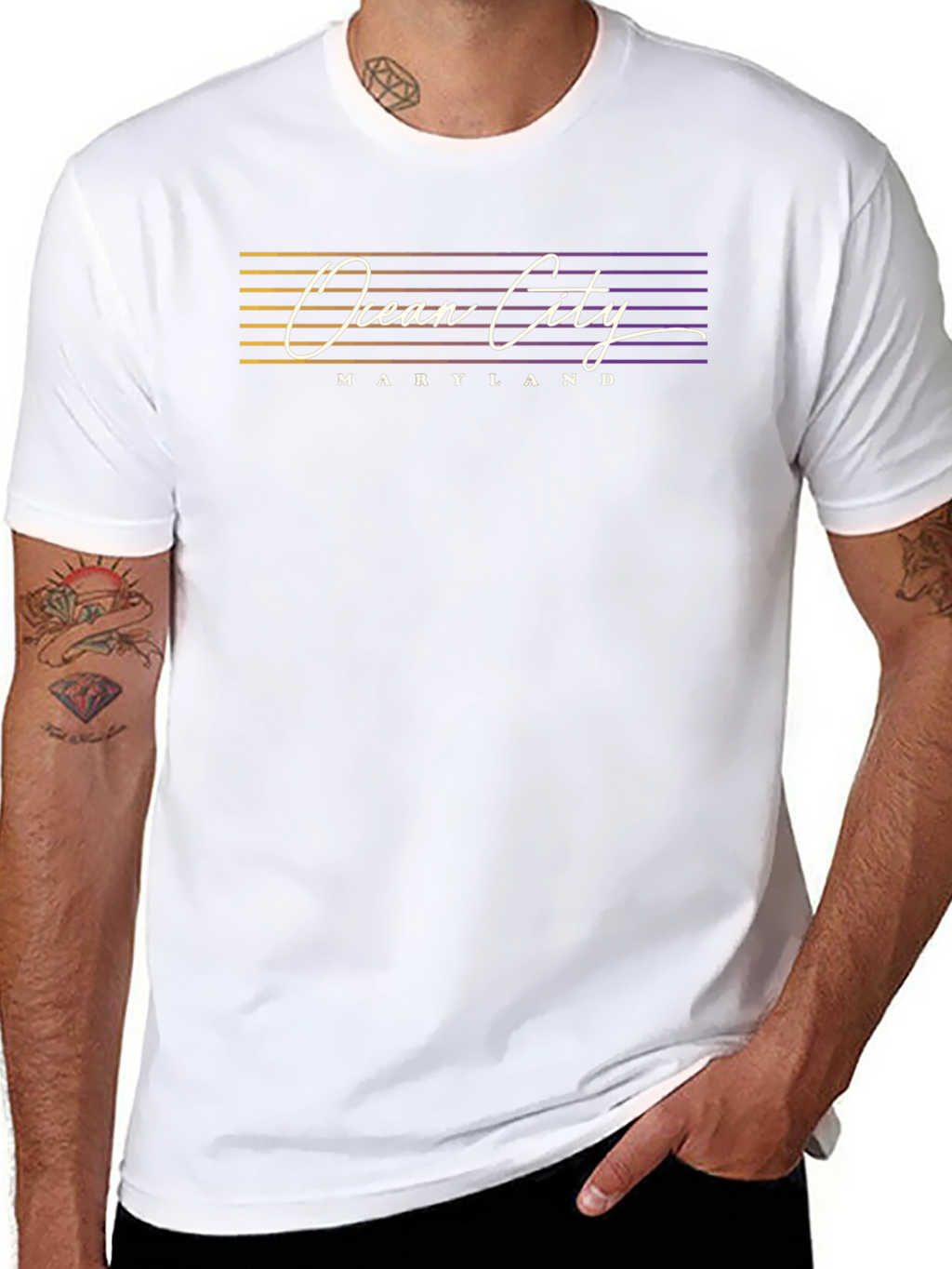 Ocean City Maryland Black T-Shirt