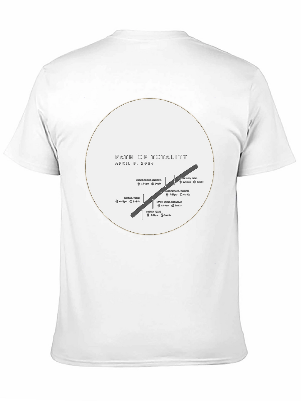 Path of Totality April 8 2024 Eclipse T-Shirt