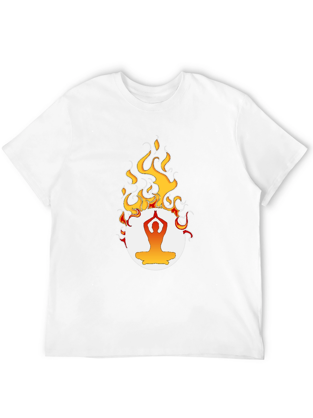 Yoga Flame Graphic T-Shirt