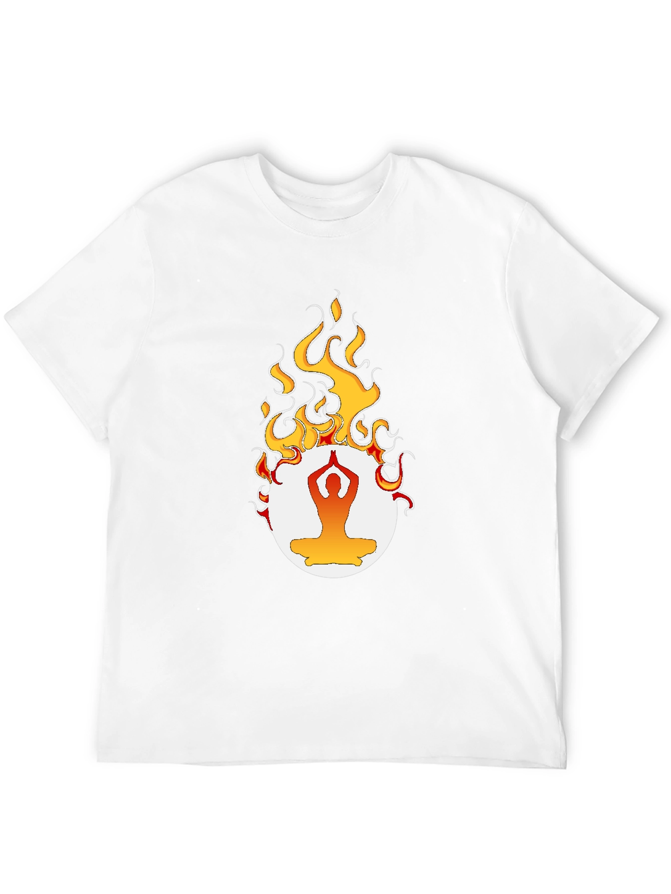 Yoga Flame Graphic T-Shirt